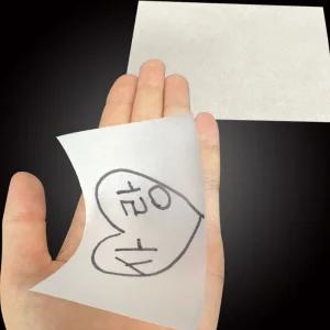 JL매직 스스로 휘어지는 종이마술 교육용 마술 종이백지 10장 1세트