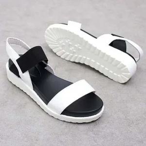 밴딩 웨지힐 플랫폼 통굽 샌들