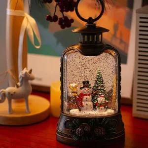 크리스마스 인테리어 무드등 워터볼 솔방울 아치 랜턴 오르골 2Type