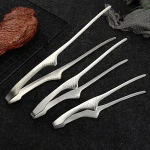 실버 스텐 고급집게 요리핀셋 먹방집게 면치기용 고기집게 요리집게 토다이집게 주방집게 핀셋집게