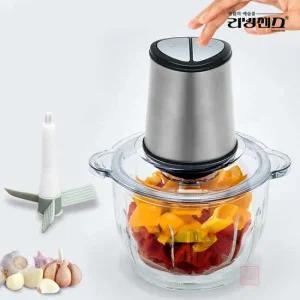 리빙센스 2.5리터 대용량 유리용기 만능 멀티 전동 다지기 LSC-M1025L 마늘 야채 고기 양념 분쇄기 박피기