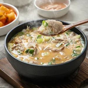 [육품당] 국내산 1+등급 얼큰 돼지국밥 200g/1팩