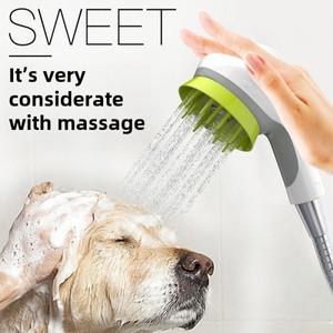 개목욕 아티팩트 반려동물 깍지 샤워헤드 마사지 브러시 장갑 테디 골드 헤어 용품 액세서리