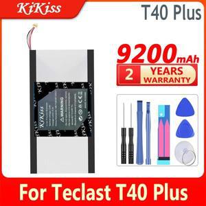 TECLAST T40 Plus용 KiKiss 리튬 폴리머 배터리, T40plus 태블릿 PC, 5선 플러그, 9200mAh, 도구 포함