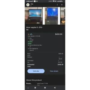 Acer B960 15.6in. (500GB, 2.2GHz, 4GB) NOTEBOOK 노트북 [세금포함] [정품]/LAPTOP 랩탑 - E1-531-4694