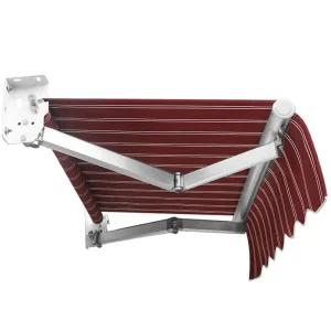 접이식 어닝 수동 야외 비가림막 천막 발코니