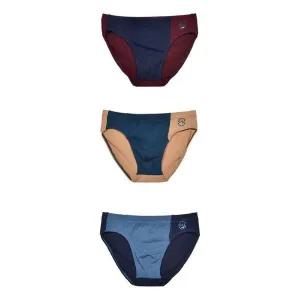 [하프클럽/]초등학생팬티 투톤 컬러 남아동 3매입 삼각 남자팬티 쥬니어팬