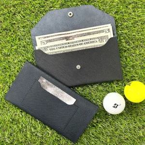 국산 플럼도트 천연소가죽 라운딩지갑 골프지갑