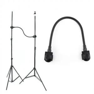 카메라 더블 클램프 마운트 마이크 스튜디오 동영상 사진 삼각대 조명 1인 용품 스탠드