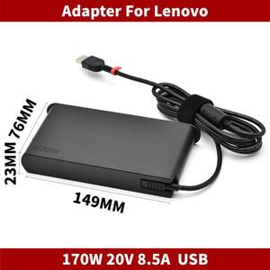레노버 호환 Legion Y720-15 Y7000P50 P51 P70 P 71 W540 45N0501용 20V 8.5A 170W USB AC 노트북 전원 어