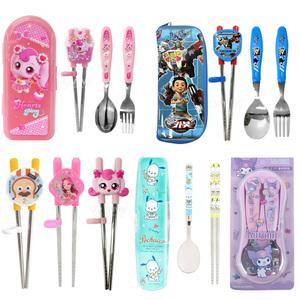 유아 스푼 포크 케이스 세트 아동 어린이 교정용 젓가락 수저 교정용젓가락 아동수저세트