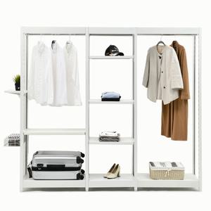 원더랙 철제선반 시스템행거 조립식 앵글 진열대 행거 세탁기 벽선반 베란다 다용도 옷걸이 옷장 드레스룸