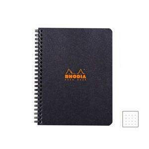 로디아클래식 스프링 노트북 A5+  블랙  도트.