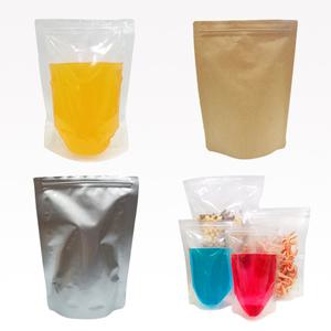 두꺼운 은박 크라프트 스탠드지퍼백 칵테일봉투 음료 육수팩