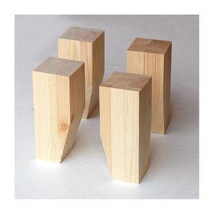 원목다리 사각 사선다리 테이블 책장받침 diy 가구 나무 서랍장