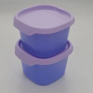 타파웨어 원터치 프레시 슬림 370ml 2인조 반찬통 친환경 이유식 타파 찬통 도시락통 원터치용기 밥용기