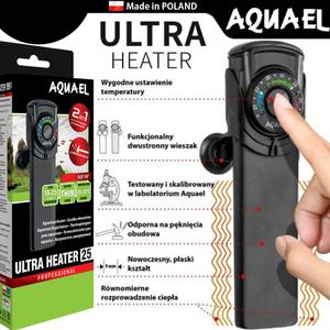 아쿠아이엘 울트라 히터 25/50/100/150/200w /수족관 어항 수온 네오 온도계 조절기 베타 구피 코리 플레코