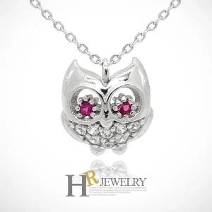 [호림쥬얼리]실버92.5정품)예쁜(HR)실버 702 부엉이 목걸이