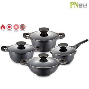 풍년 펄블랙 주물 IH 인덕션냄비 PPBC(IH) 주물냄비 인덕션 세라믹코팅 통주물공법