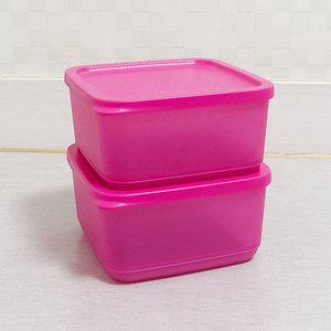 타파웨어 싱싱블럭  김치통 반찬통 김통 밀폐용기 650mL 핫핑크