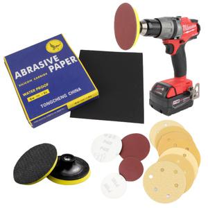 종이 사포 샌드페이퍼 3인치4인치5인치 원형사포 샌딩기 샌더기 페파 샌딩페이퍼
