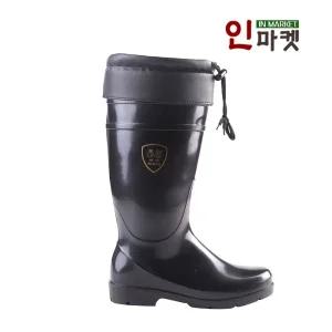 겨울 고무 장화 방한 방수 PVC 미끄럼방지 털 부츠