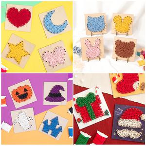 [문구티쳐] 민화샵 스트링아트 모양세트 (실포함) 동물 크리스마스 할로윈 겨울 테마 만들기 DIY