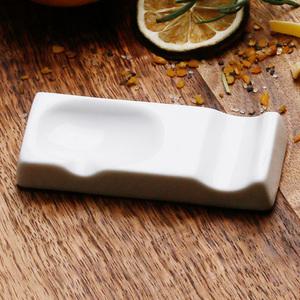 도자기 사각 수저받침대 젓가락 숟가락 받침