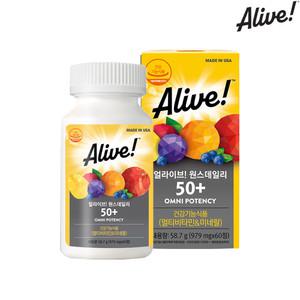 얼라이브 원스데일리 멀티비타민 50 플러스 60정 1병