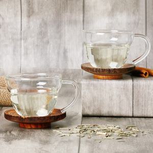 유니 내열 유리 미니 찻잔 세트 예쁜 티잔 홍차 4P