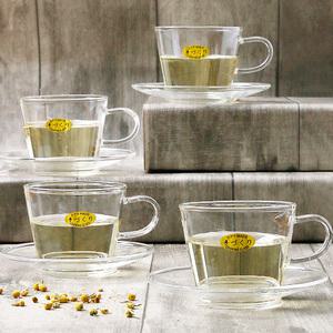 노바 내열 유리 찻잔 세트 예쁜 티잔 홍차 8P