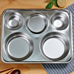 스텐 원형 성인 식판 왕 어른 다이어트 나눔 가정용