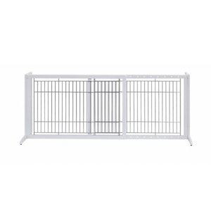 [멍멍몰]굿프랜드 원목 안전문 화이트