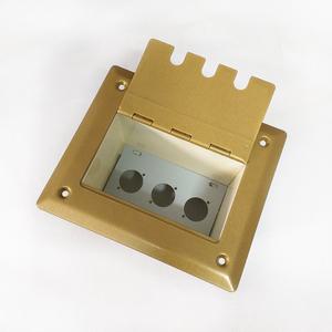 신길전자 마이크 3구 매립박스 대회의강 공연장 교회강당 바닥 시공자재 국산 (신주,신형)