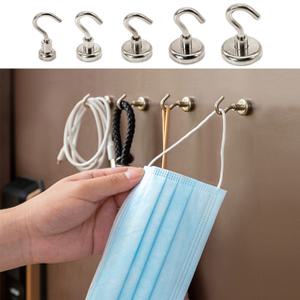 [5개 세트] 만능초강력 자석 후크 걸이 자석고리 멀티벽걸이 현관 냉장고 마스크걸이 주방정리