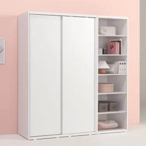 솔트 1800 슬라이딩 옷장+선반장 mcr110