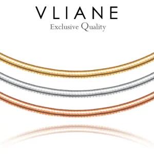 18K 테크닉 양면 오메가 2.5mm 목걸이