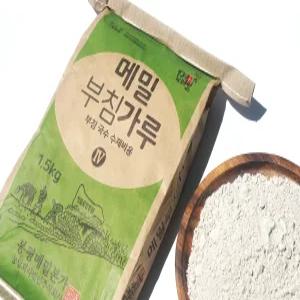 봉평 메밀 부침가루 1.5kg / 국산 메밀 33%
