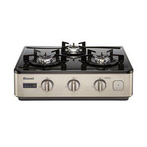 [린나이](대전신세계)[신세계 대전] 린나이 알람 전면 건전지 교체가능 3구 가스레인지 RTR-W3400A