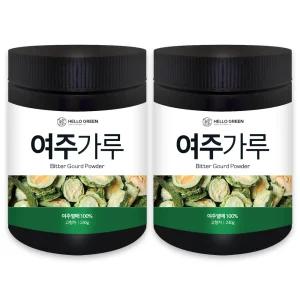헬로우그린 국산 햇 여주 분말 가루 240gX2(통) 총480g