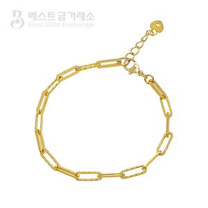 베스트금거래소 24k 순도 99.9 미니클립체인 순금팔찌 7.5g