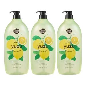샤워메이트 바디워시 유자, 1.2kg, 3개
