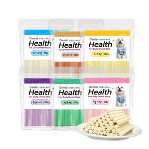 덴탈헬스플러스 2+2 (총1kg) 6가지맛 골라담기 치석제거껌 강아지껌