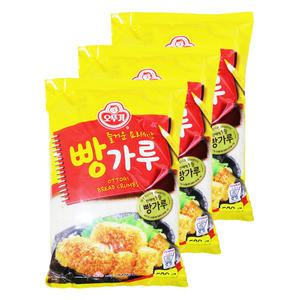 오뚜기 즐거운 요리시간 빵가루 500g 3개 튀김 빵 제과
