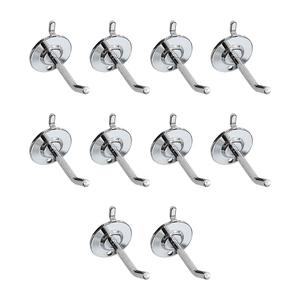 인테리어 타공판 일선후크 5cmx10개(크롬)