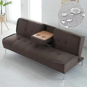 시네마 컵홀더 접이식 소파베드 패브릭 3인용 쇼파 7Colors [착불배송]