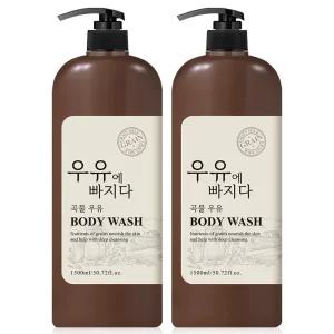 우유에빠지다 대용량 바디워시 바디클렌저 1500ml 2개