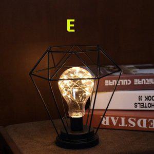 [제이큐]철제 LED 램프 전구 병모양 와이어 무드등 E