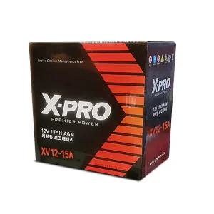 엑스프로 AGM 보조배터리 XV12-15A 수입차 랜드로버 디스커버리4 등 폐전지미반납