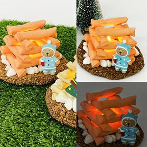 [문구티쳐] 감성 데코찰흙 모닥불 무드등 만들기 4인세트 클레이 diy 점토놀이 만들기세트